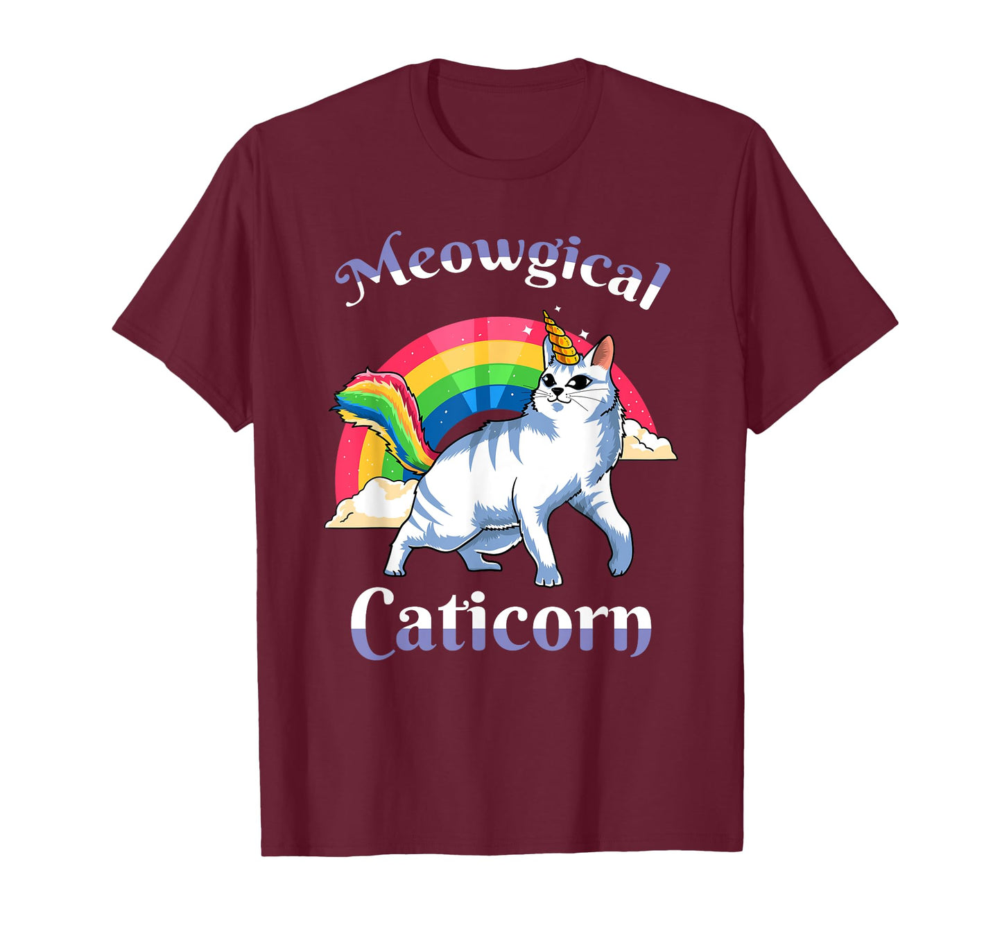 Meowgical Caticorn Unicorn Cat Girls Kitty Kitten Lover Gift T-Shirt