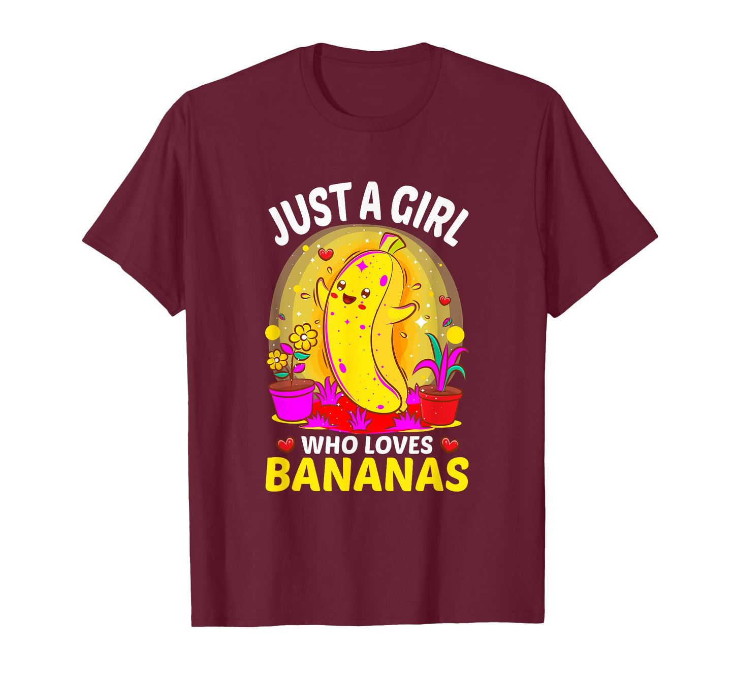 Just A Girl Who Loves Bananas Lover Fruit Banana T-Shirt