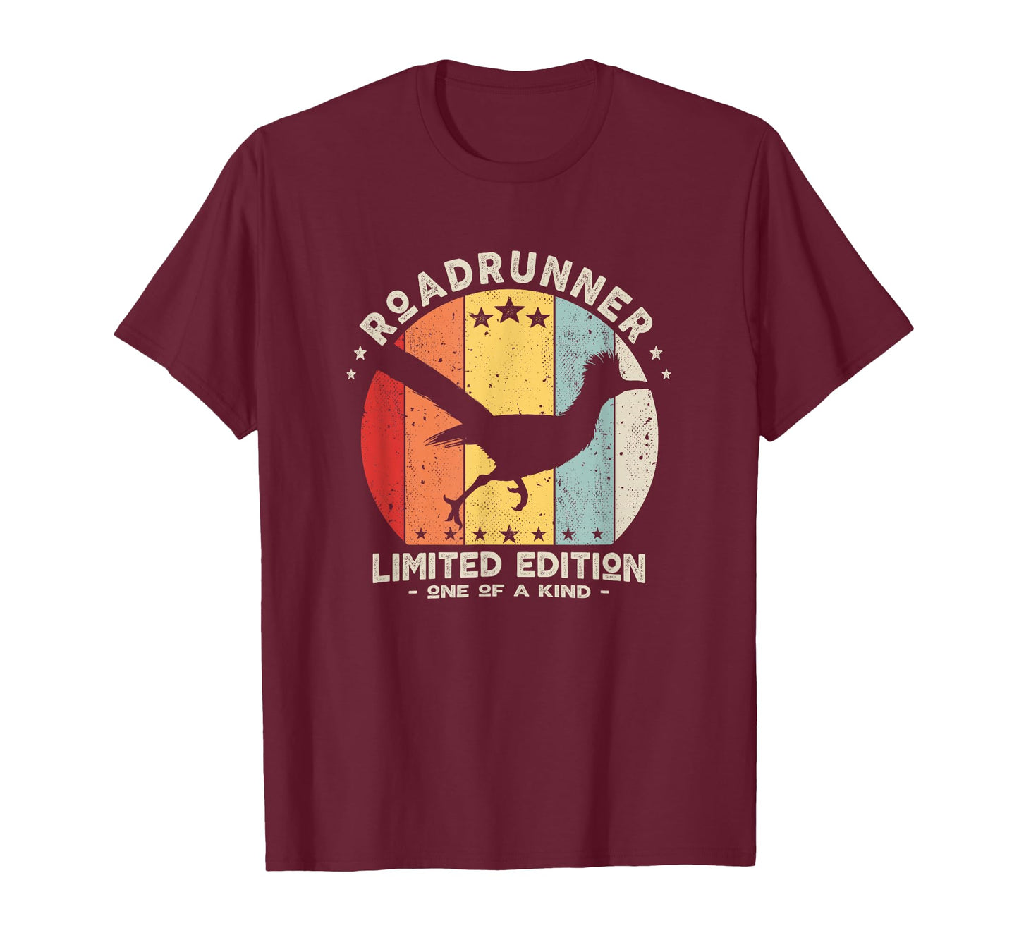 Retro Roadrunner Running Distressed T-Shirt