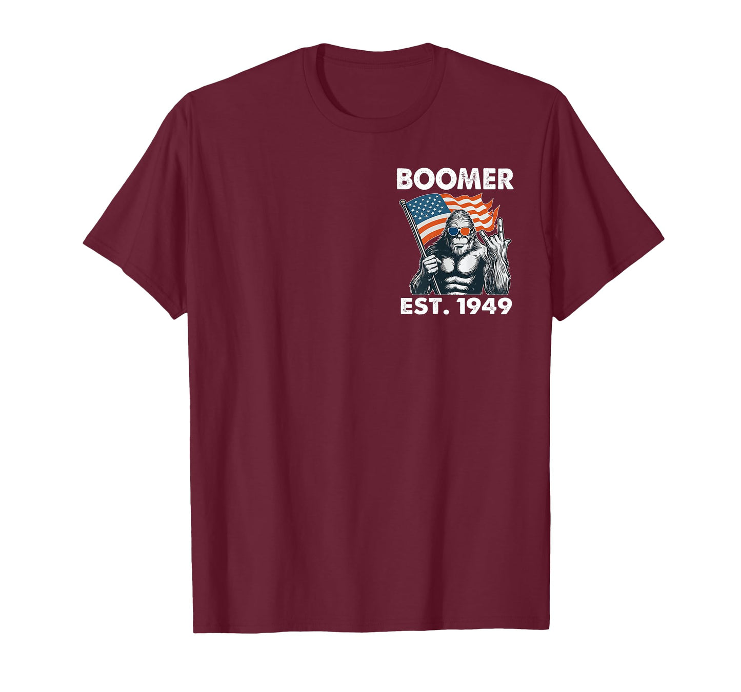 Boomer Est 1949 Walk Away I Am A Grumpy Old Man (2 SIDES) T-Shirt