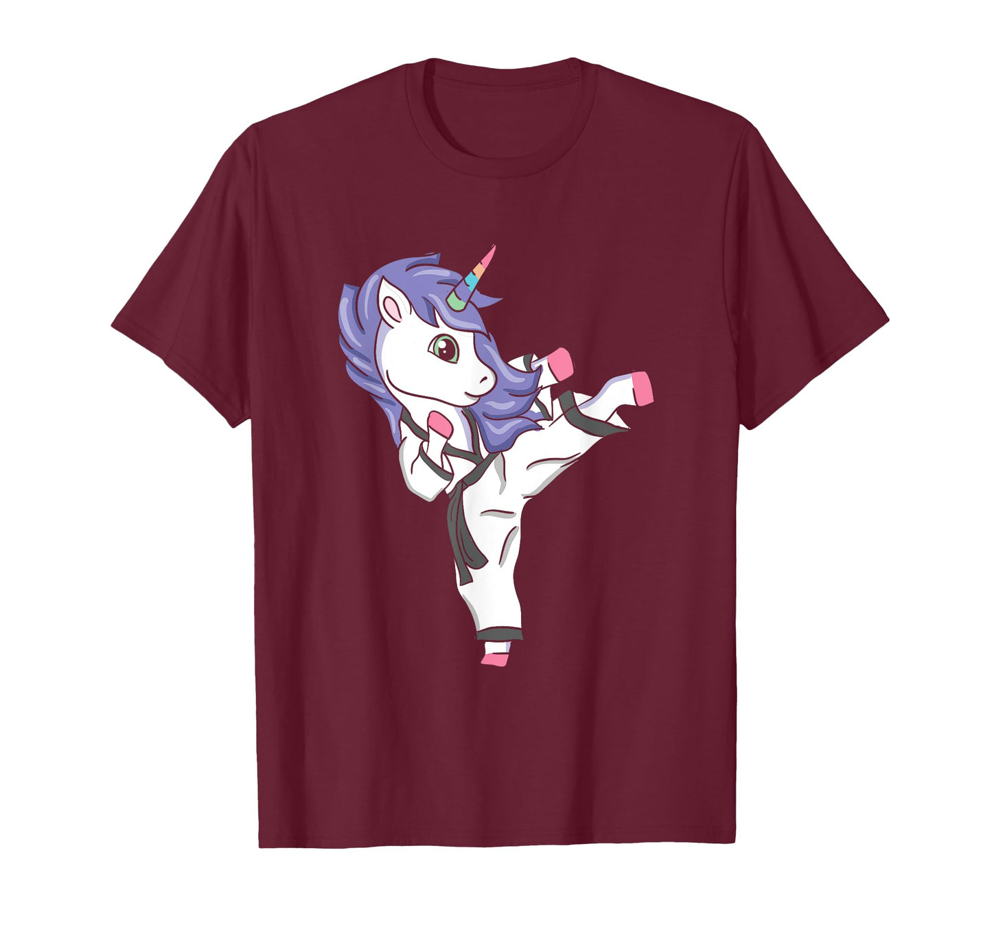 Funny Unicorn Karate Girl I Taekwondo Martial Arts T-Shirt