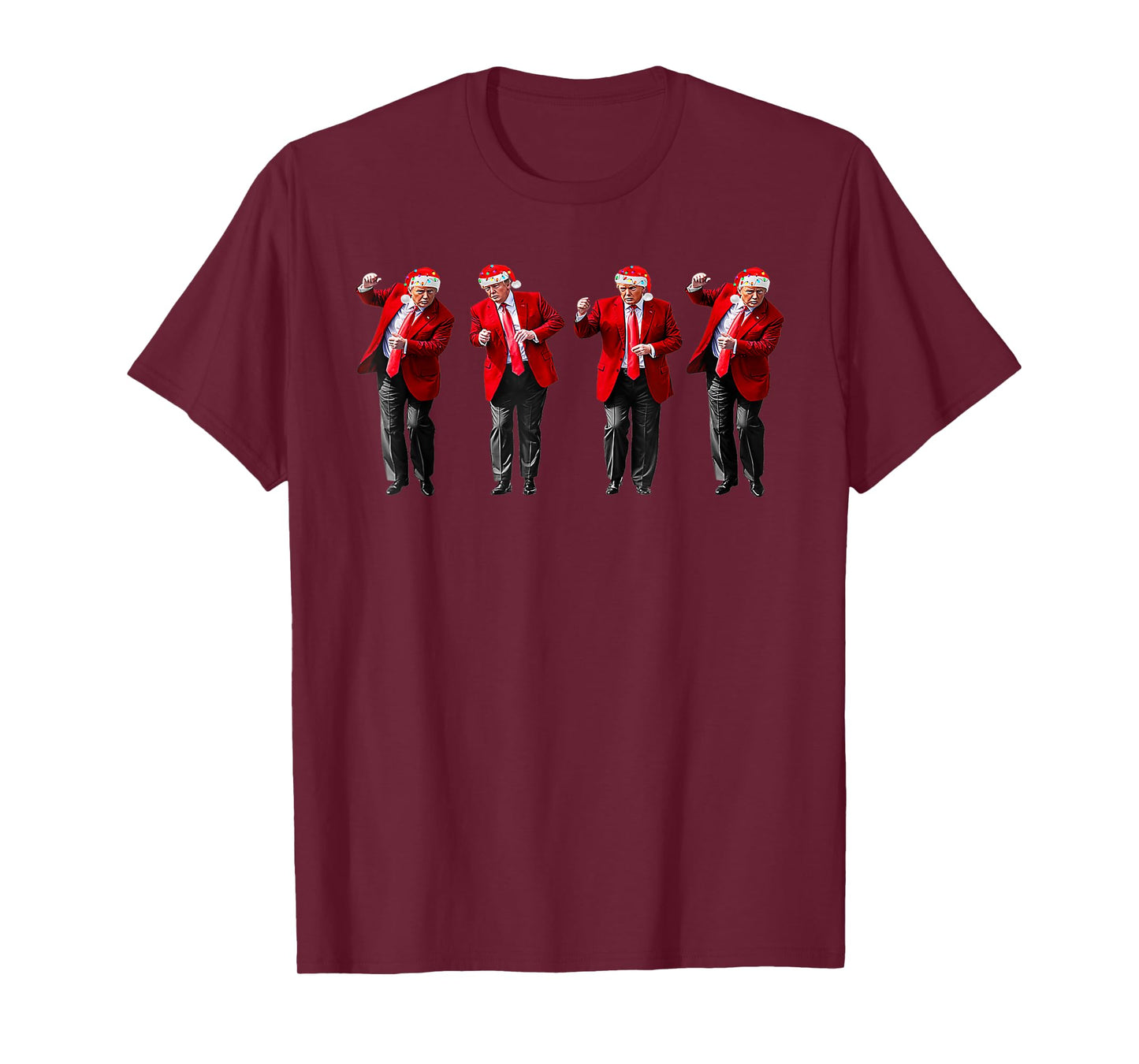 Christmas Donald Trump President 2024 Dancing Funny Santa T-Shirt