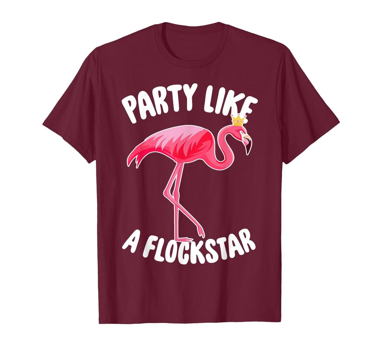 Party Like A Flockstar - Matching Flamingo Family Crew T-Shirt