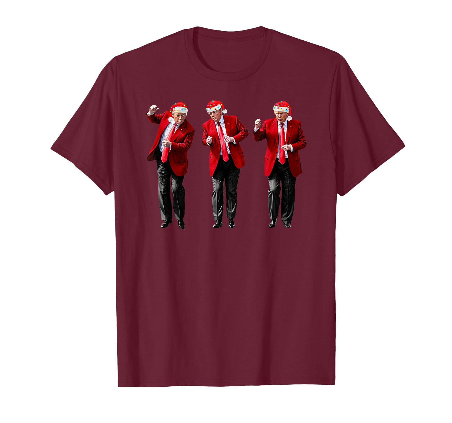 Christmas Donald Trump President 2024 Dancing Funny Santa T-Shirt