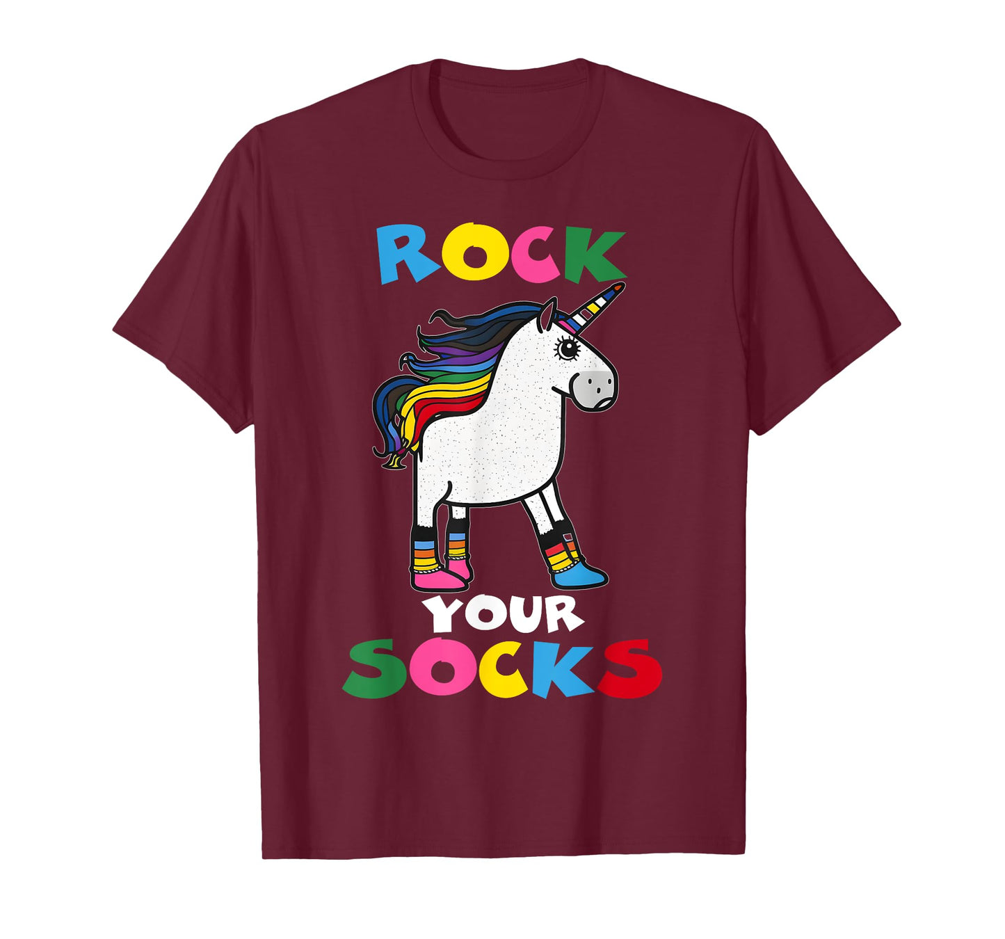WORLD DOWN SYNDROME DAY Rock Your Socks Unicorn T-Shirt