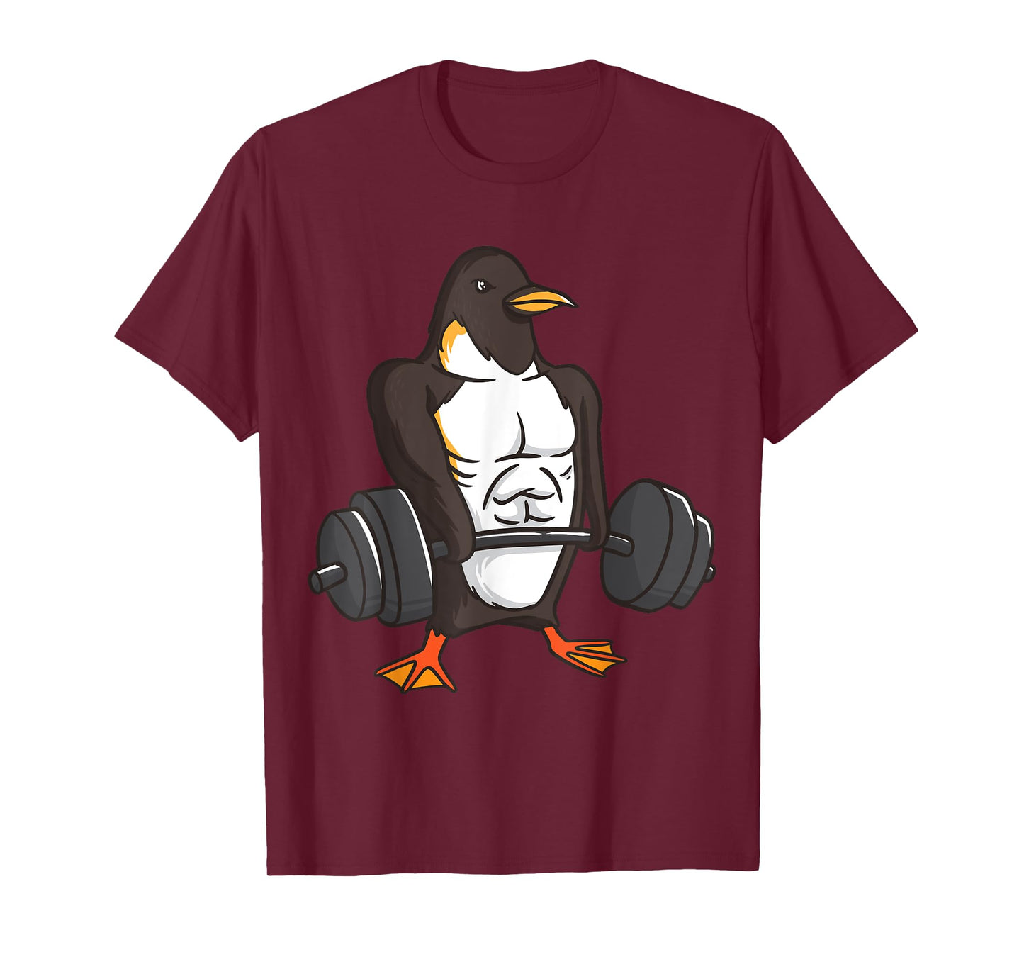 Penguin Powerlifting Weightlifting Gym Animal Lovers Gift T-Shirt