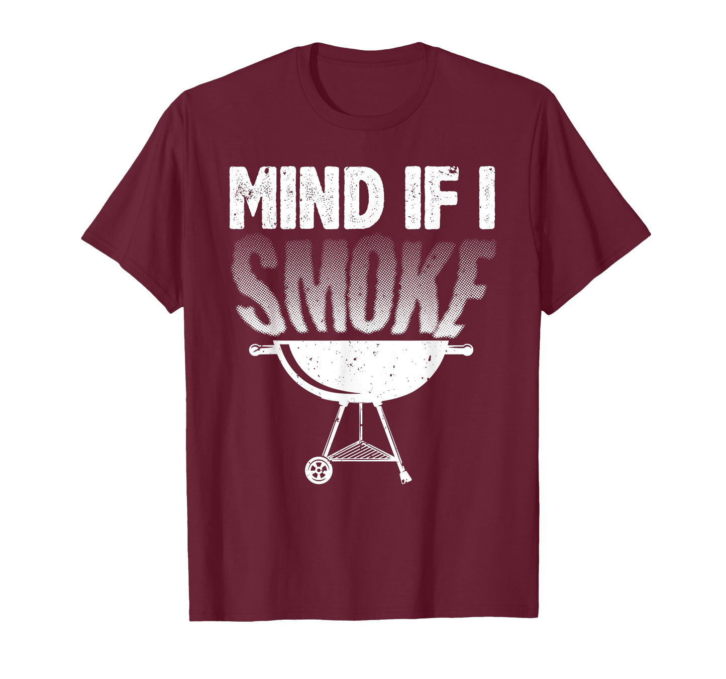 Smoking For Men Dad Grilling Meat BBQ Smoker Food Griller T-Shirt
