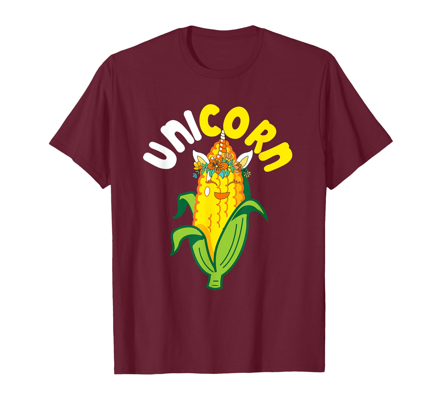 Unicorn Cute Corn Matching Farmer Vegan Lover Kids Toddler T-Shirt