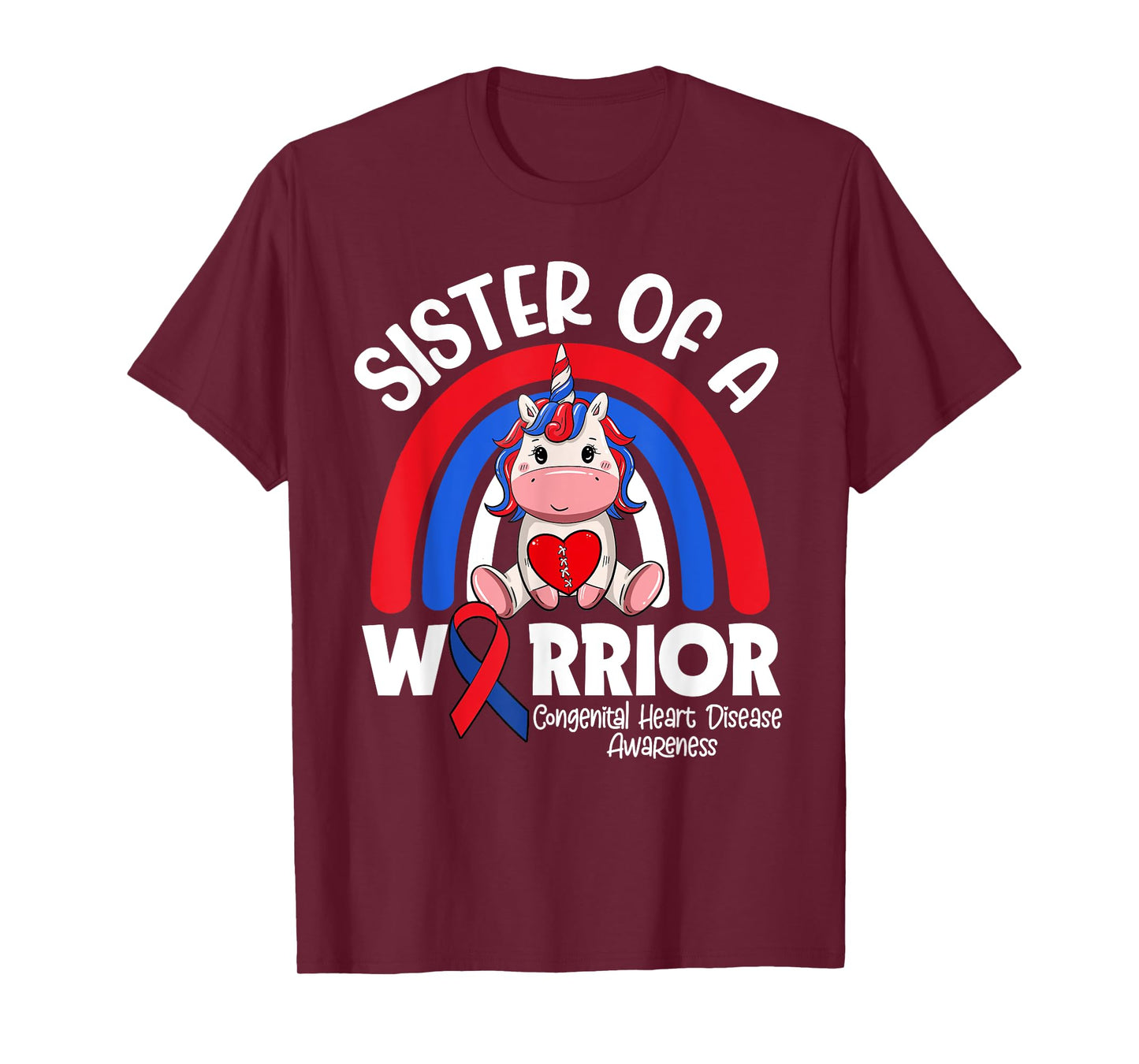 Sister Of A Heart Warrior CHD Awareness Week Clothing Gift T-Shirt