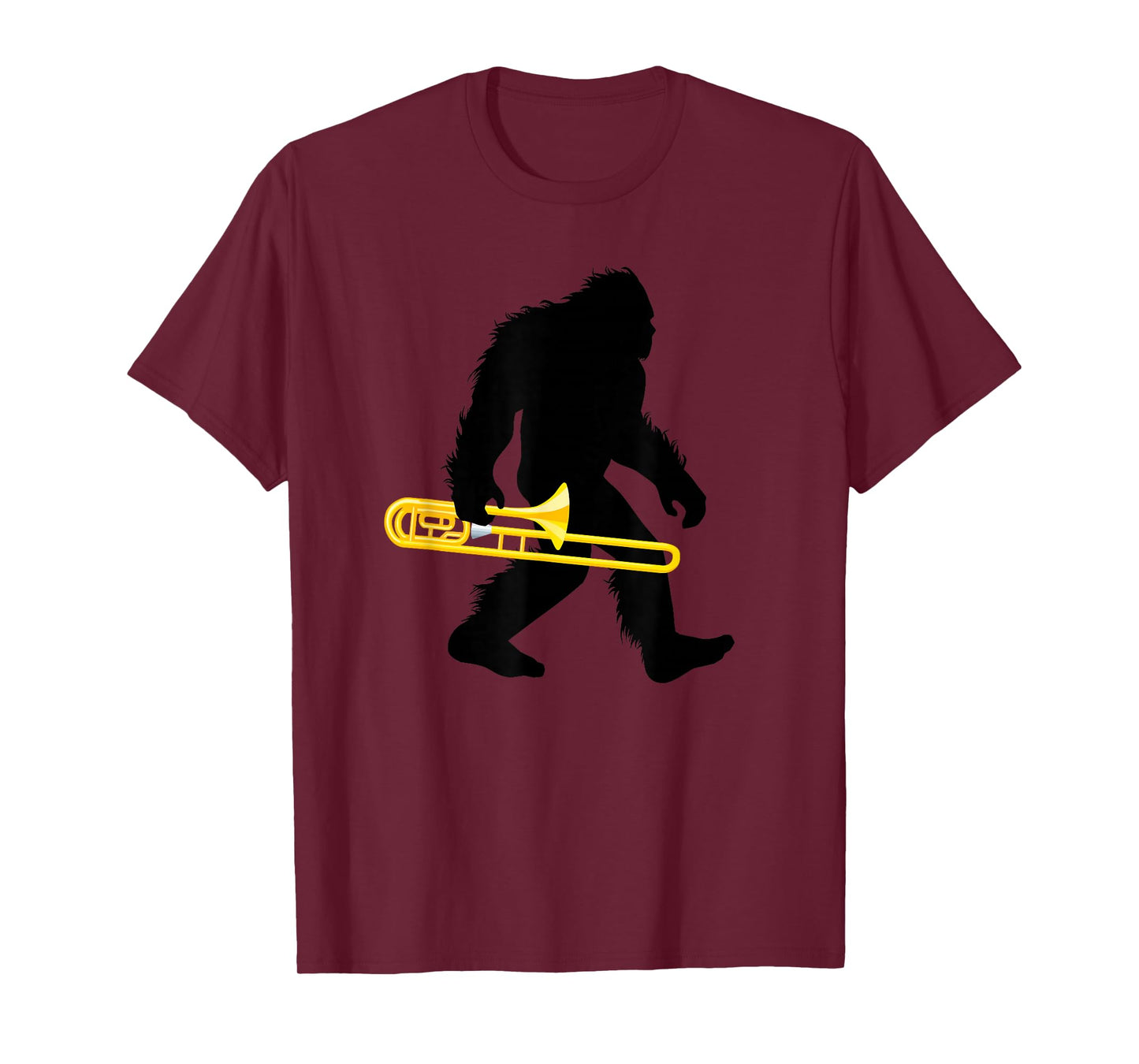Bigfoot Trombone Sasquatch Trombonist Apparel T-Shirt