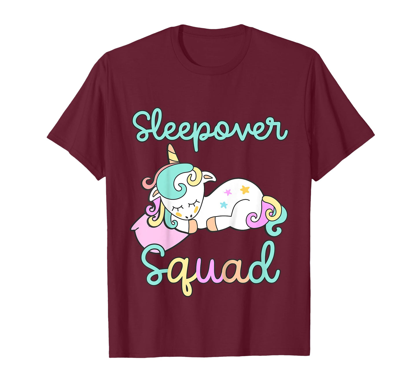 Sleepover Squad Pajamas Girls Unicorn Slumber Party Toddler T-Shirt