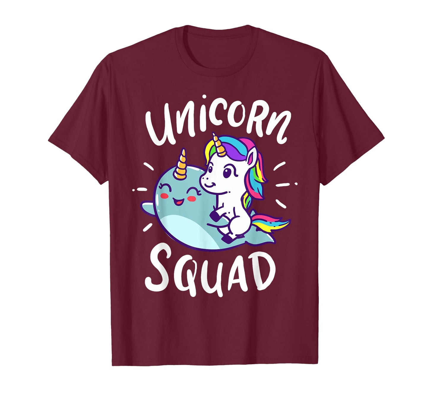 Unicorn Squad Narwhal Funny Cute Birthday Party Present Gift T-Shirt