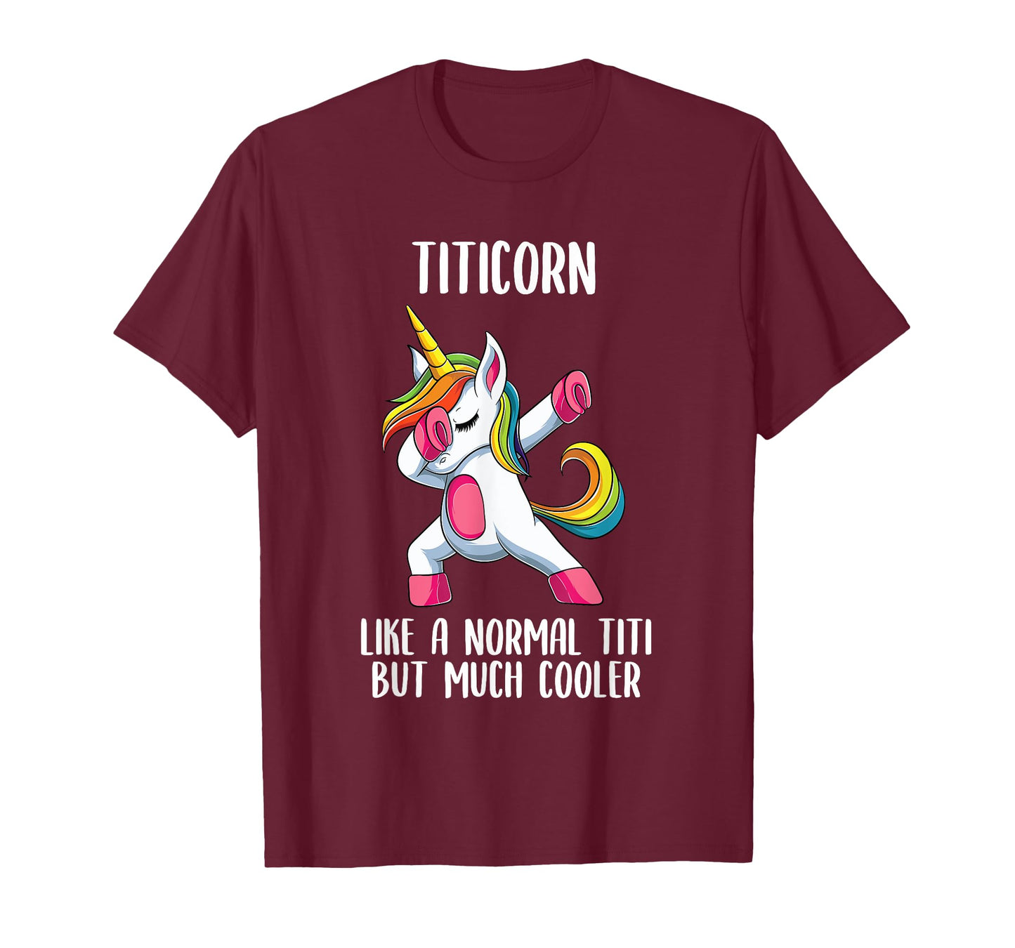 Unicorn Spanish Titi Girl Birthday Party Apparel, TitiCorn T-Shirt
