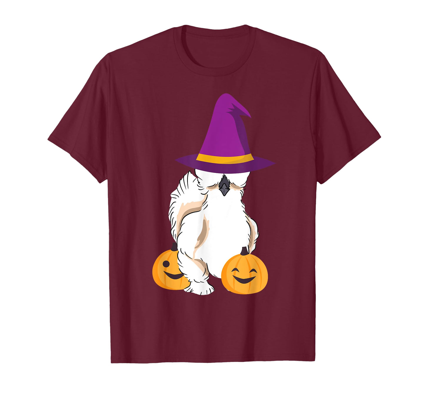 Silkie Silky Chicken Funny Halloween Graphic T-Shirt