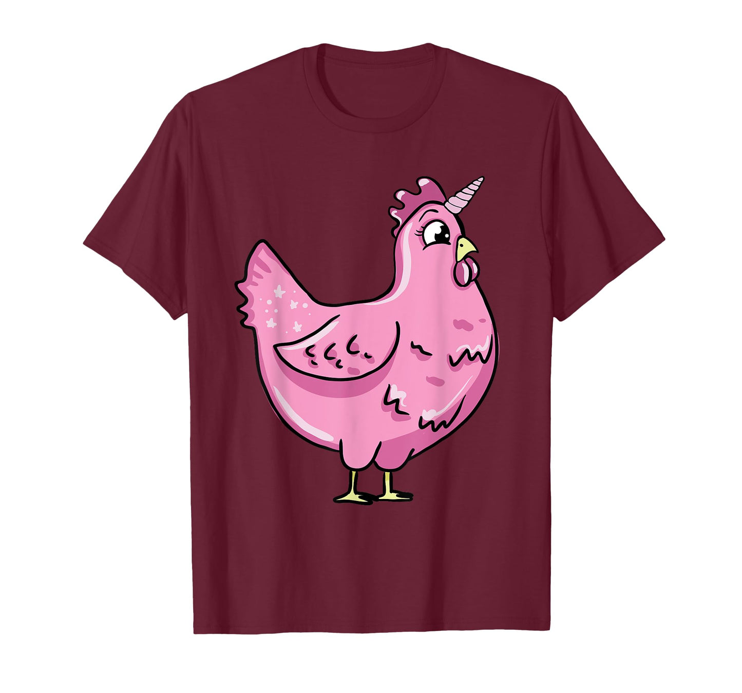 Funny Chicken Unicorn Illustration Farmer Poultry Love T-Shirt