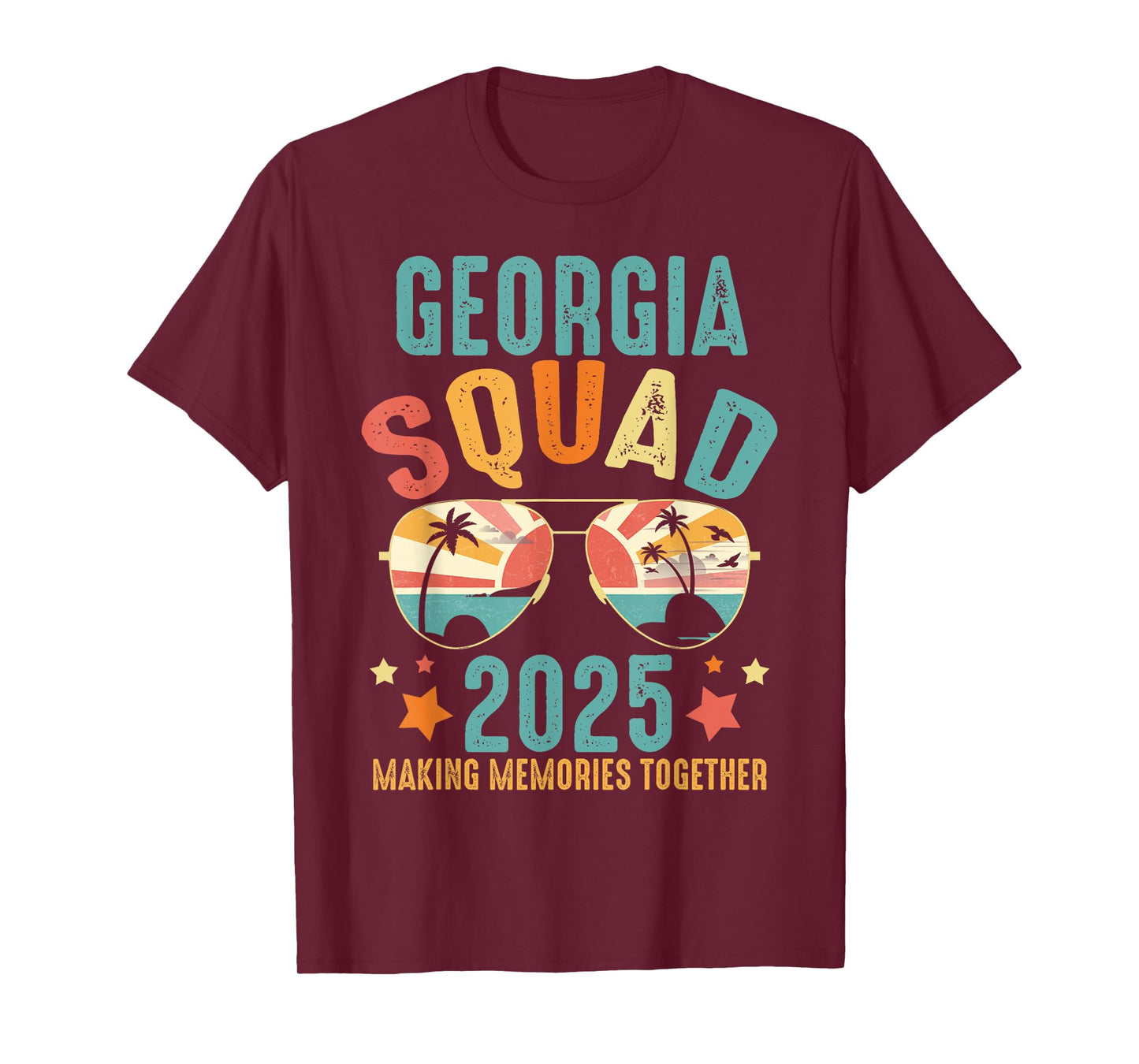 Georgia Squad 2025 Funny Groovy Reunion Friends Trip Match T-Shirt