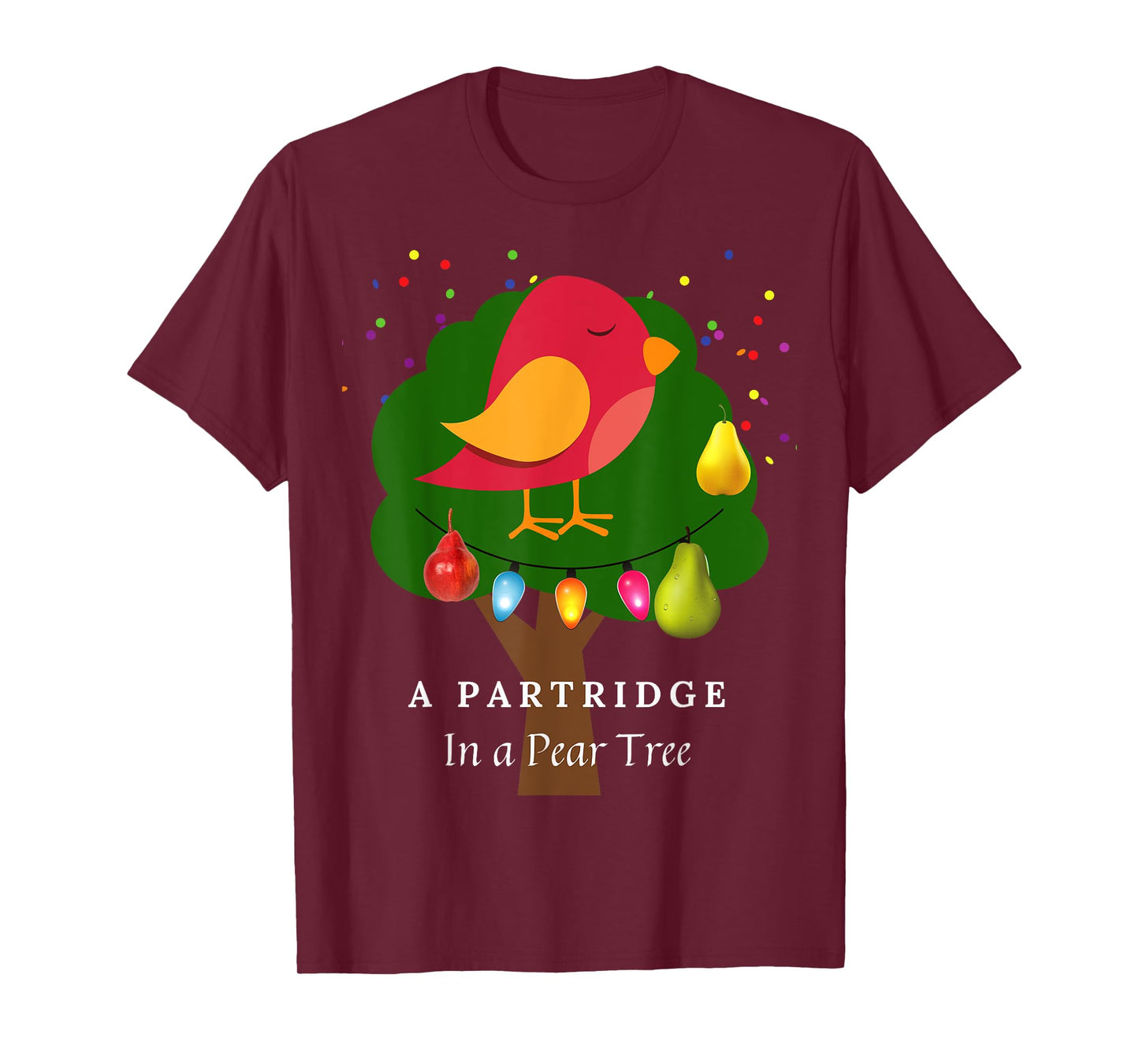 Partridge in a Pear Tree Twelve Days of Christmas Song T-Shirt