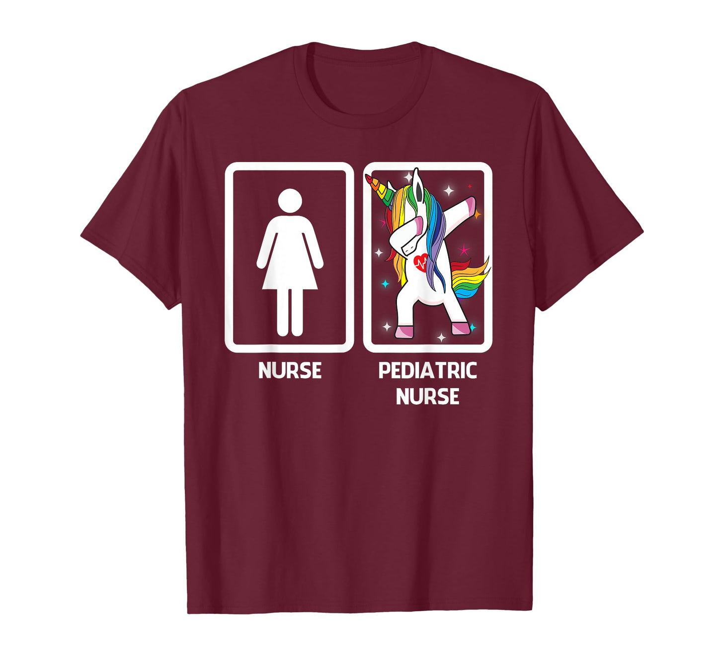 Pediatric Nurse Unicorn Dabbing Funny Pediatric Nursing T-Shirt