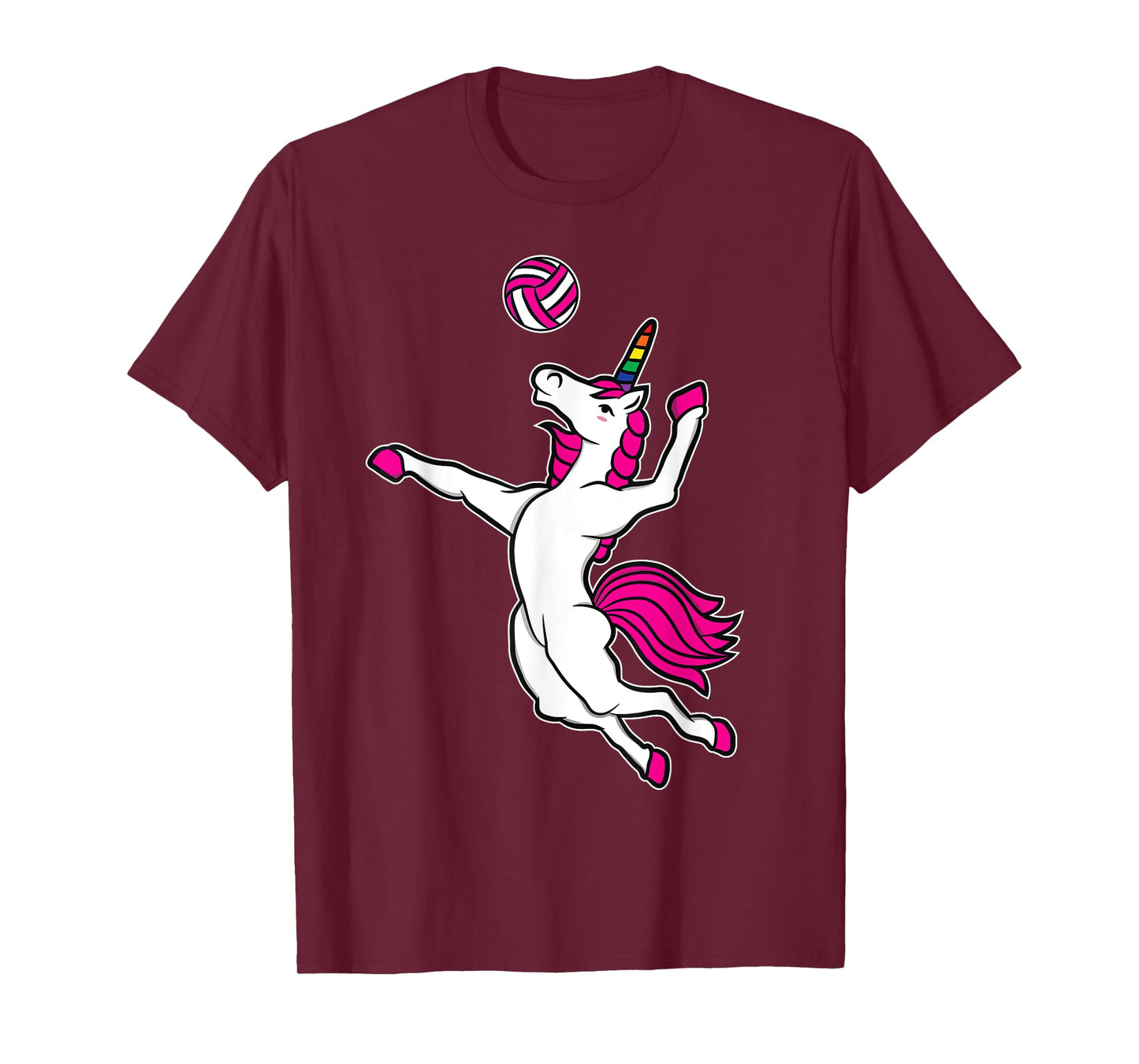 Funny Volleyball Unicorn T-Shirt For Volleyball Girls T-Shirt