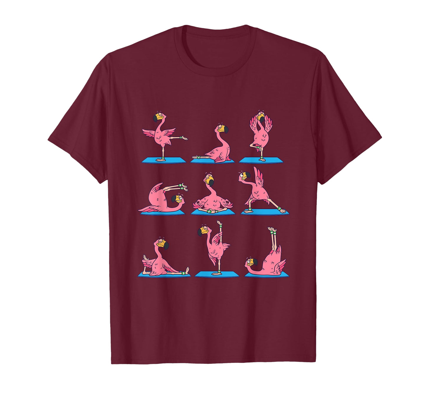 Flamingo Yoga Position Workout Flamingo Bird Gift T-Shirt