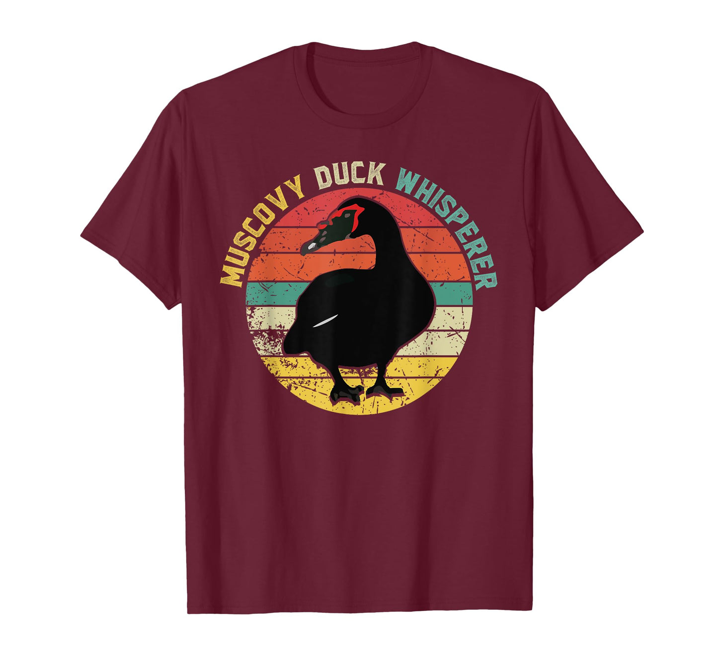Retro Muscovy Duck Whisperer Funny Farmer Muscovy Duck gift T-Shirt