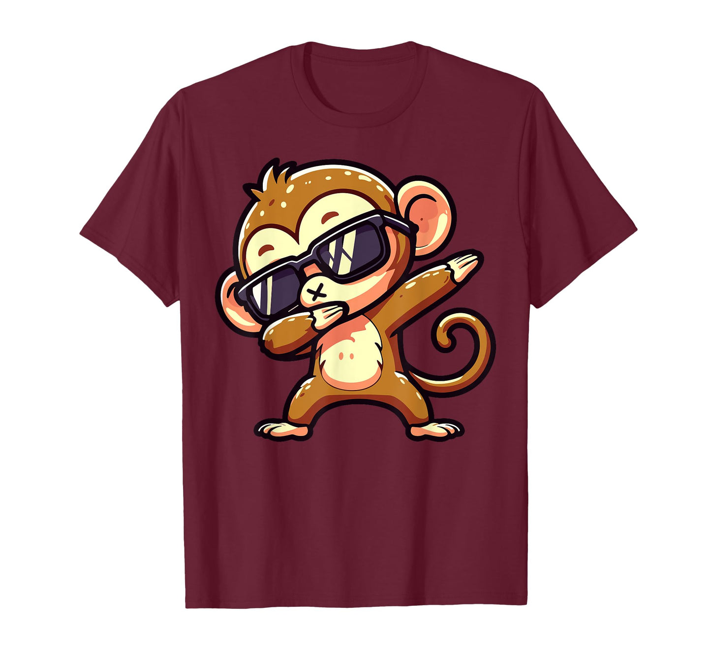 Dabbing Monkey Sunglasses Animal Dab Dance T-Shirt