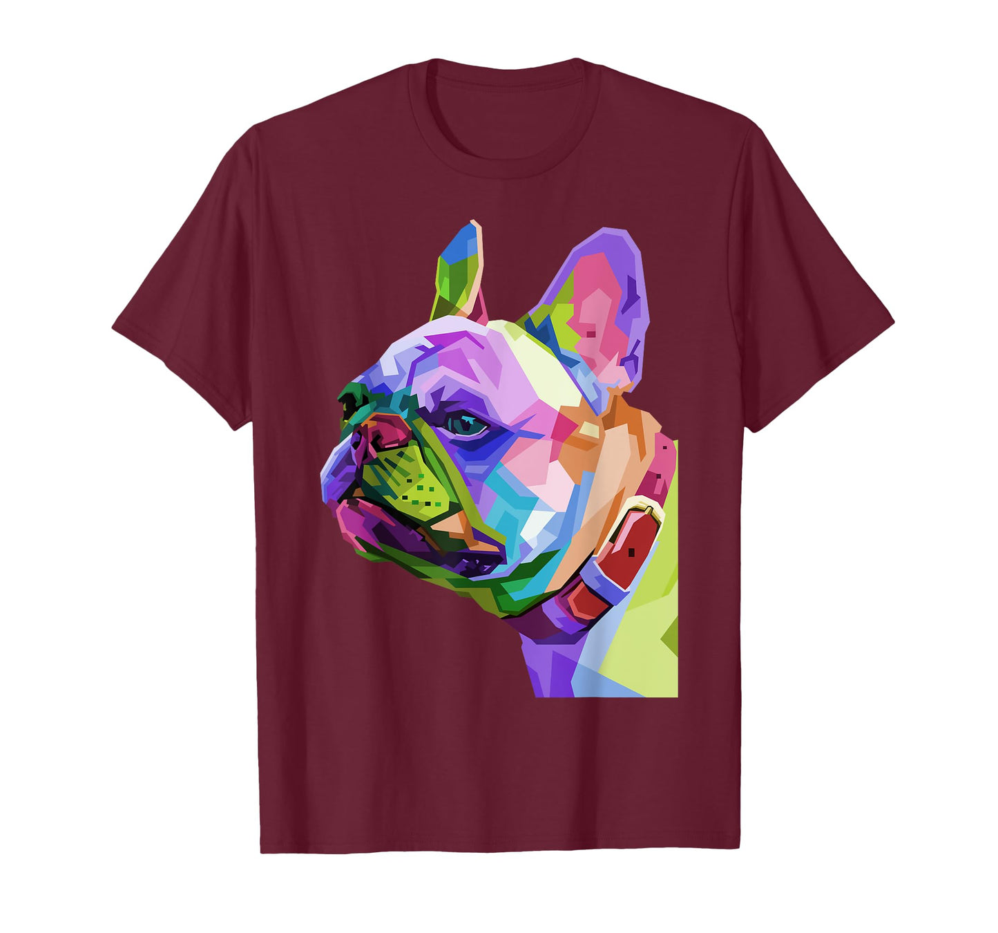 Frenchie French Bulldog Pop Art Portrait Bouledogue Men Women Kids T-Shirt