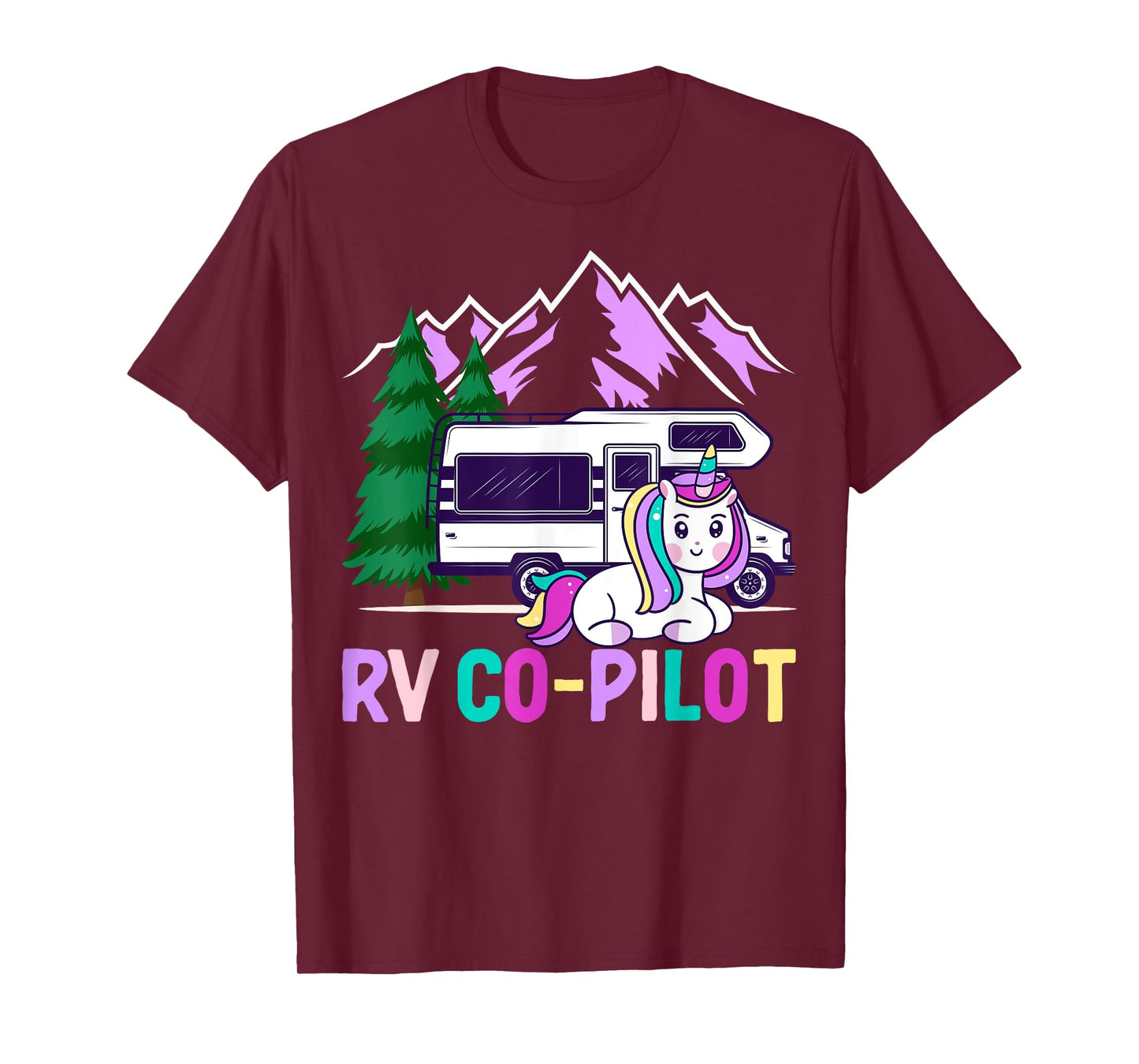 Rv Co-Pilot Rv Driver Rv Camper Rv Camping Girl T-Shirt