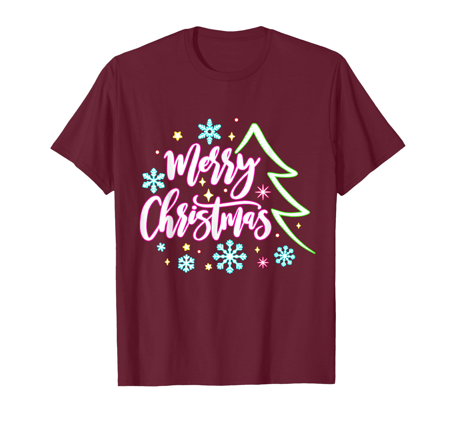 Merry Christmas And Bright Christmas Xmas Women Men Family T-Shirt