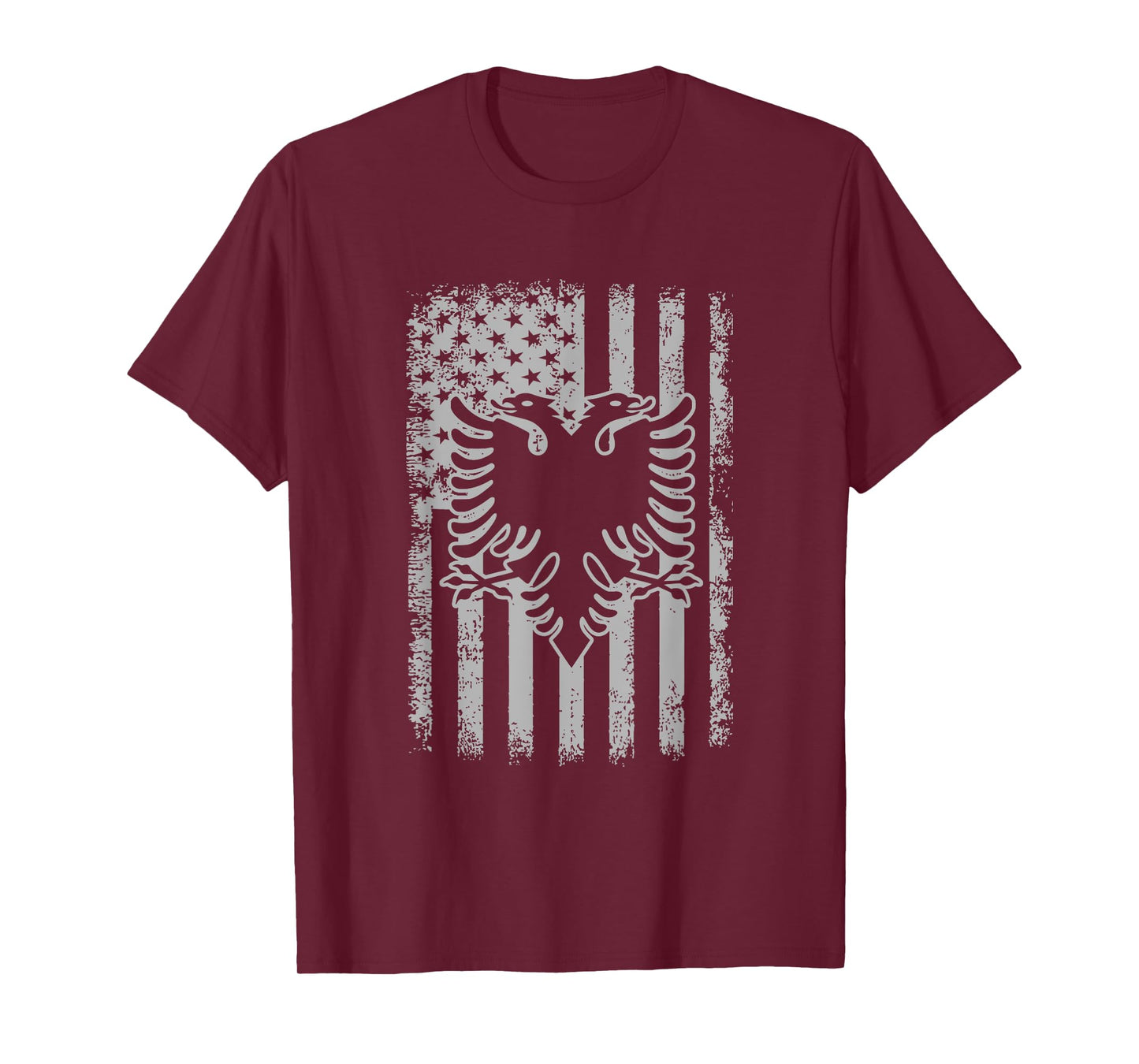 Albania American USA Flag Patriotic Albanian Women Men T-Shirt