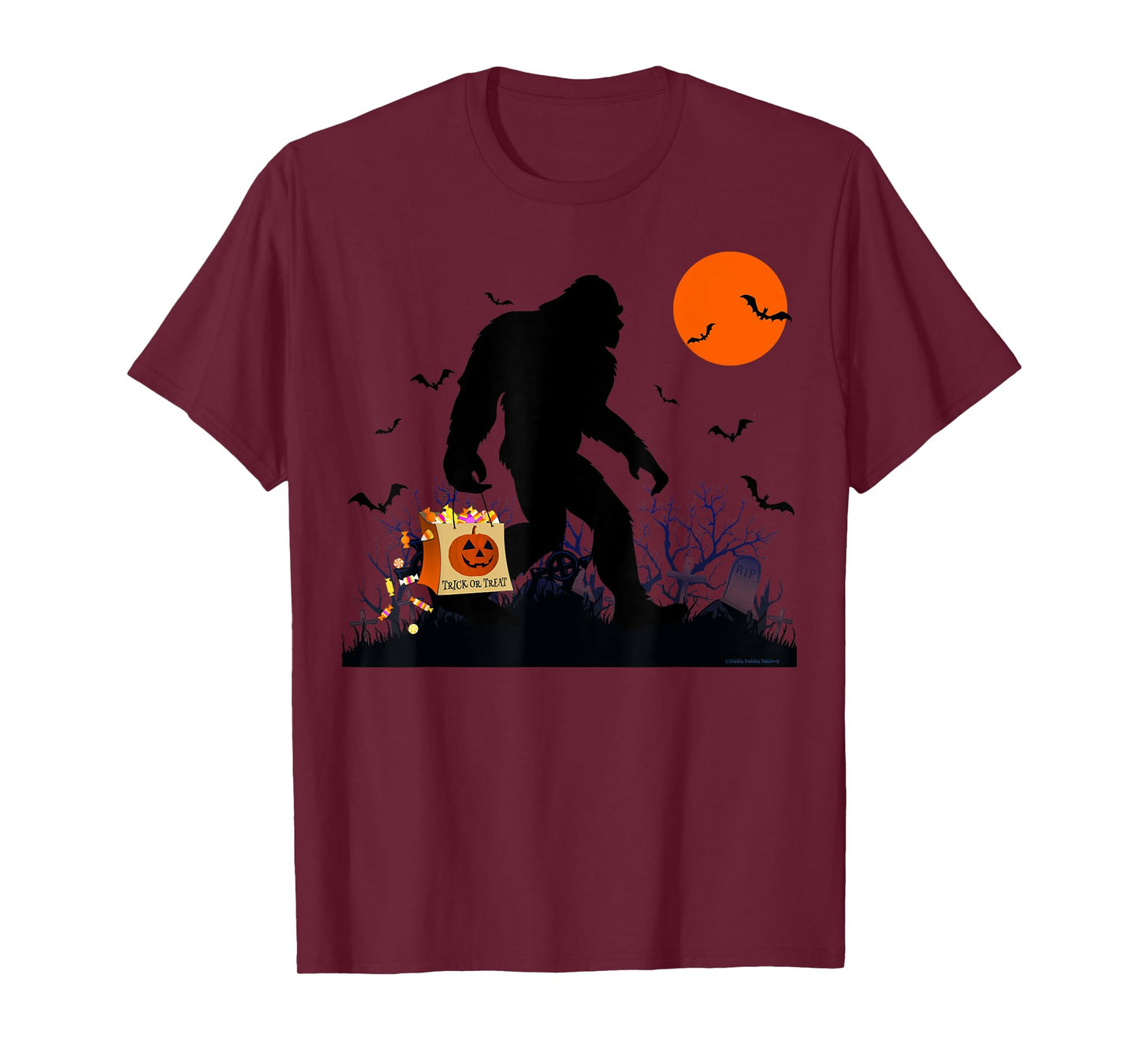 Funny Halloween Bigfoot Trick or Treating - Bigfoot T-Shirt