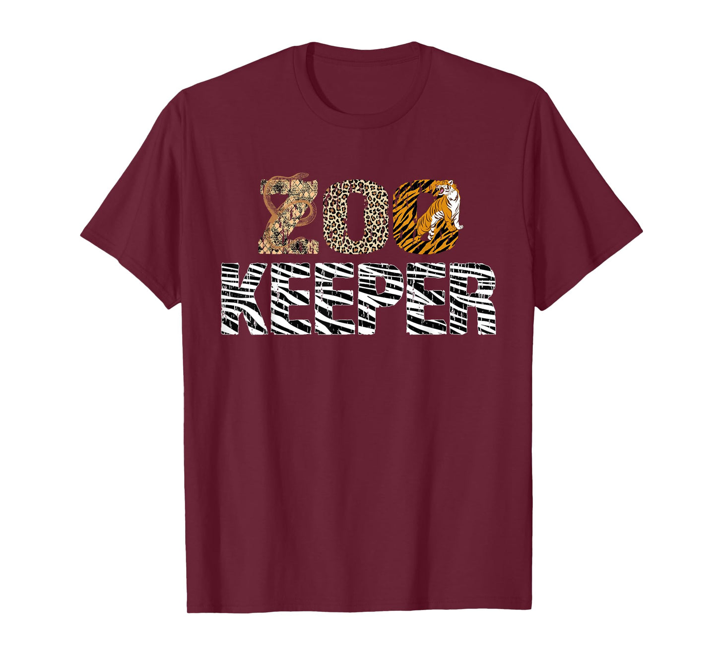 Zookeeper Costume African Animals Zebra Wild Print Savanna T-Shirt