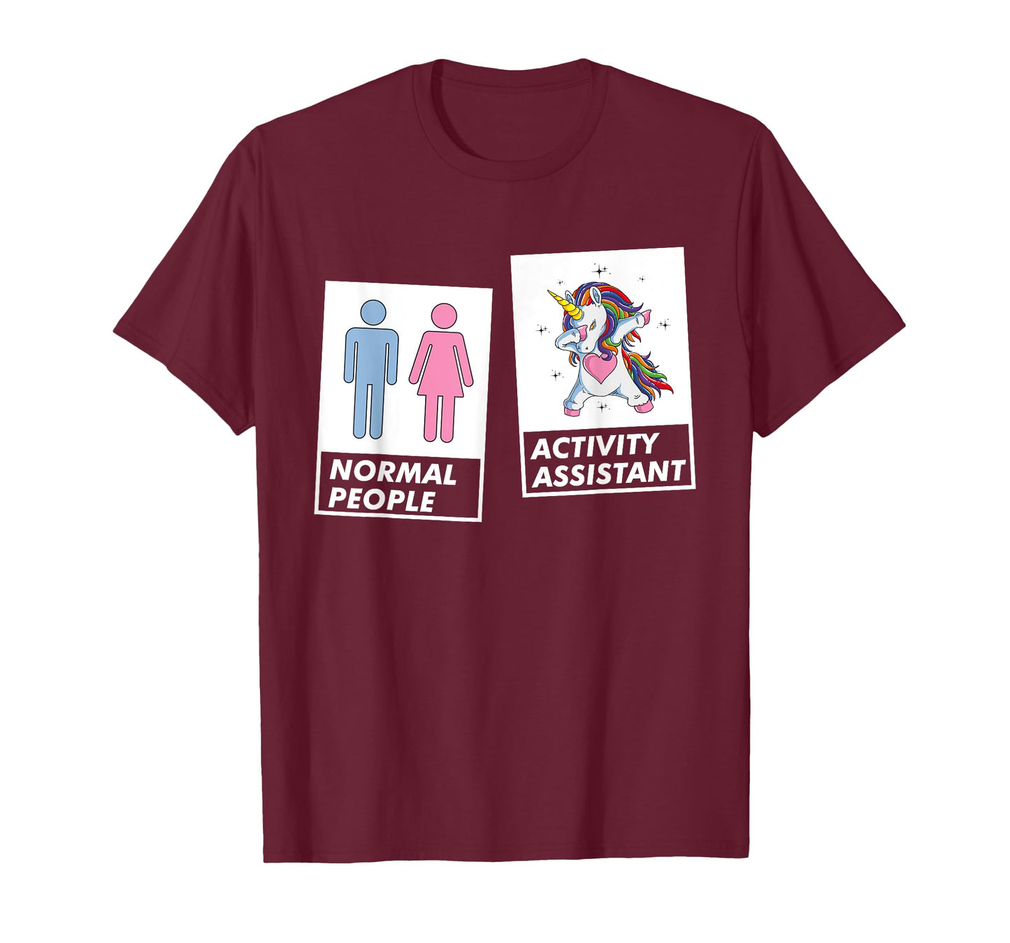 Dabbing Unicorn Activity Assistant Coordinator Professional T-Shirt