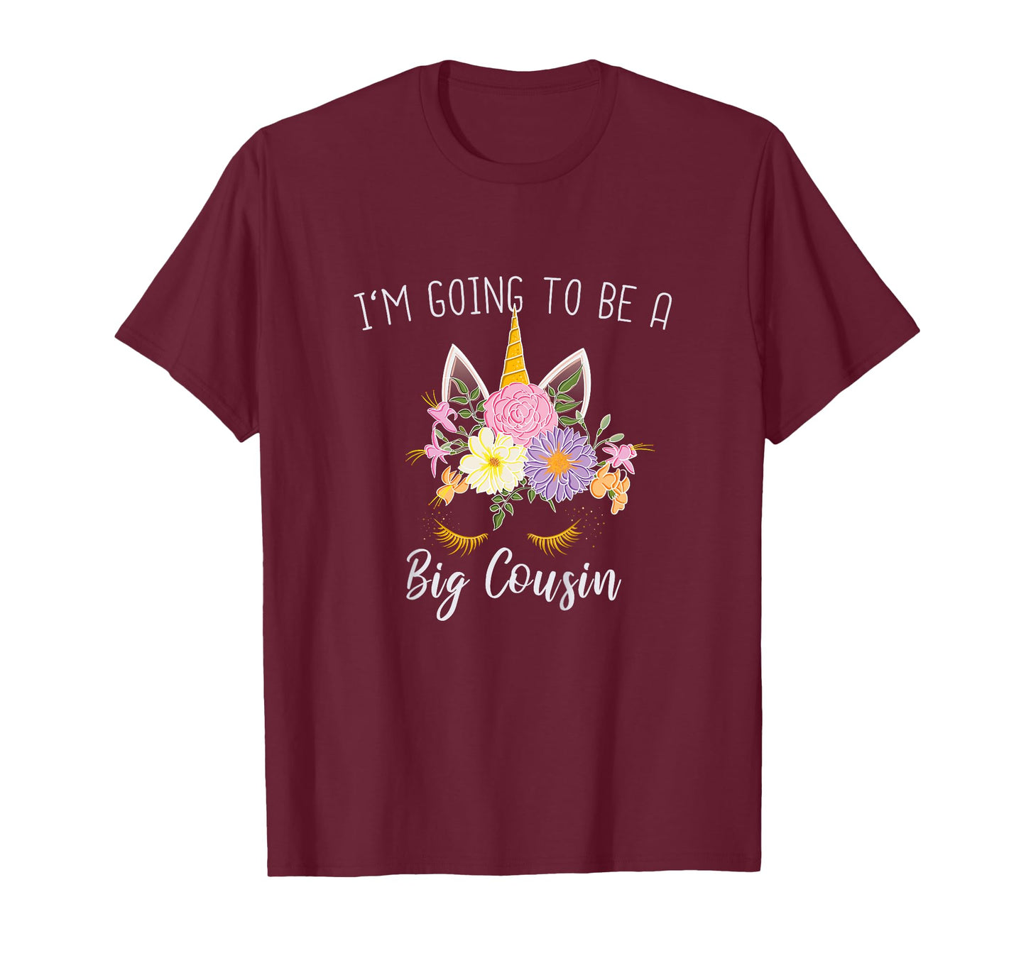 Going to be a Big Cousin Girls Unicorn T-Shirt