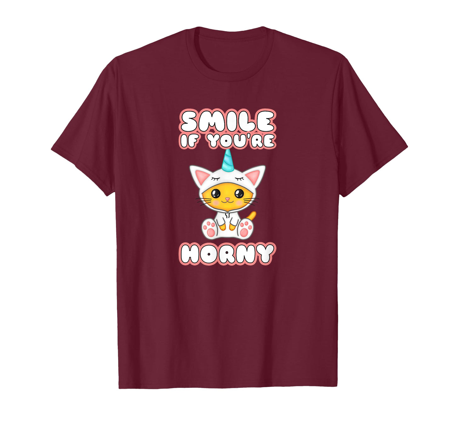 Smile if Horny Little Space DDLG Clothes BSDM Submissive Sex T-Shirt