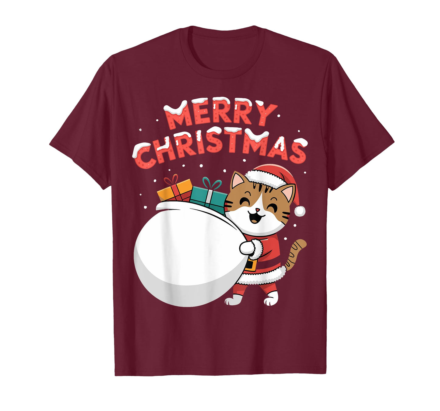 Merry Christmas Cat T-Shirt
