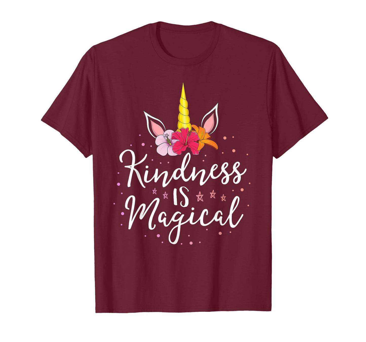 Kindness Is Magical Teacher Kind Anti Bullying Unicorn T-Shirt