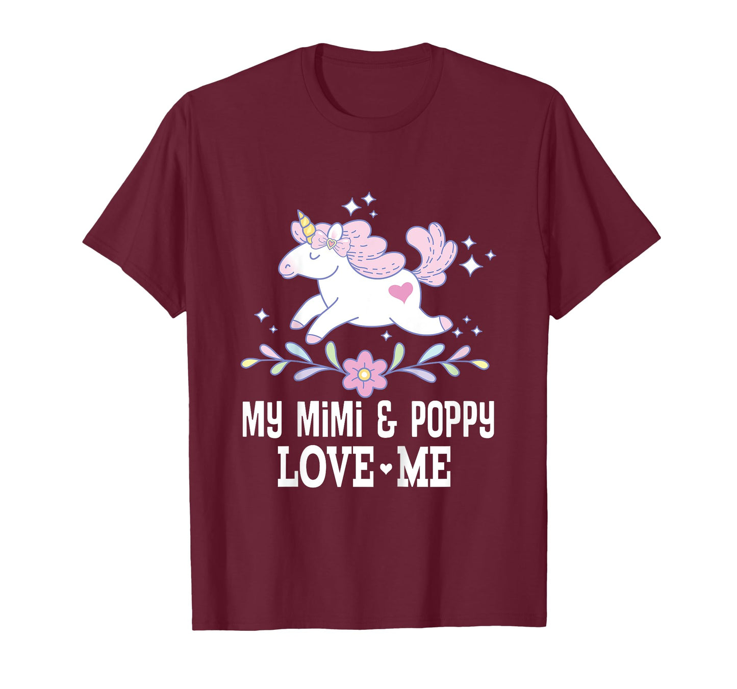 My Mimi and Poppy Love Me Grandchild Unicorn T-Shirt