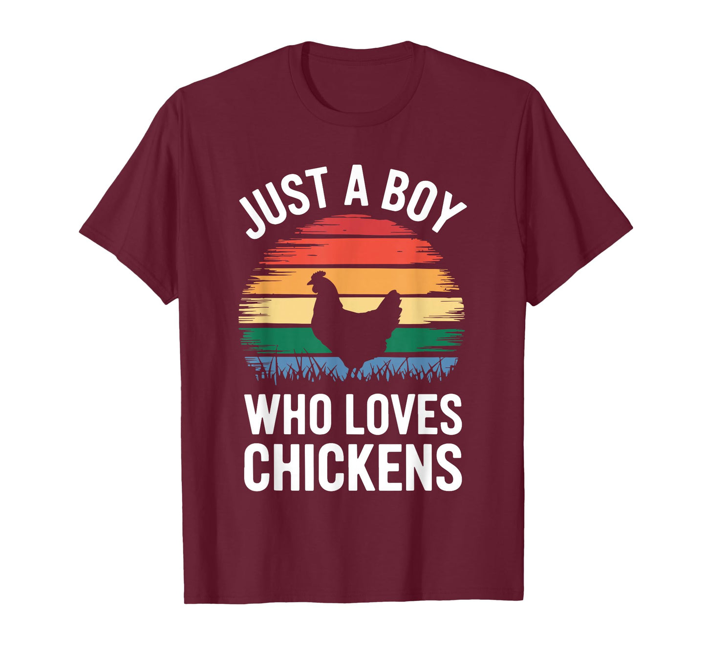 Just A Boy Who Loves Chickens Shirt Kids Toddler Boy Chicken T-Shirt