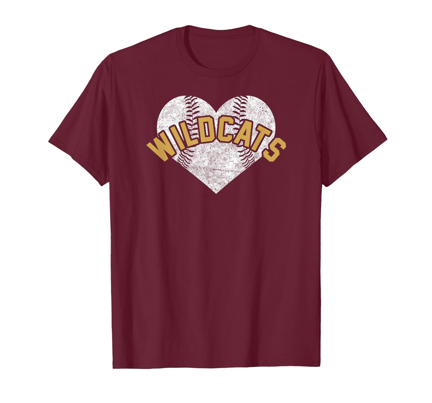 Wildcats Baseball Softball High School Team Mascot Mom T-Shirt