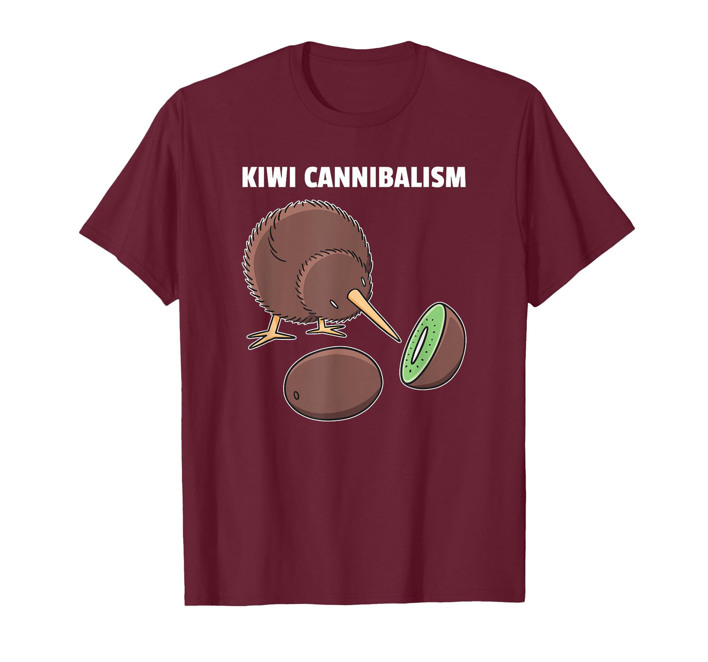 Kiwi Cannibalism Funny Kiwi Pun T-Shirt