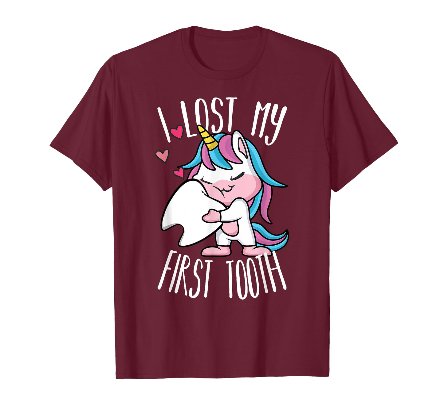 Funny Tooth Fairy - Cute Unicorn I Lost My First Tooth T-Shirt