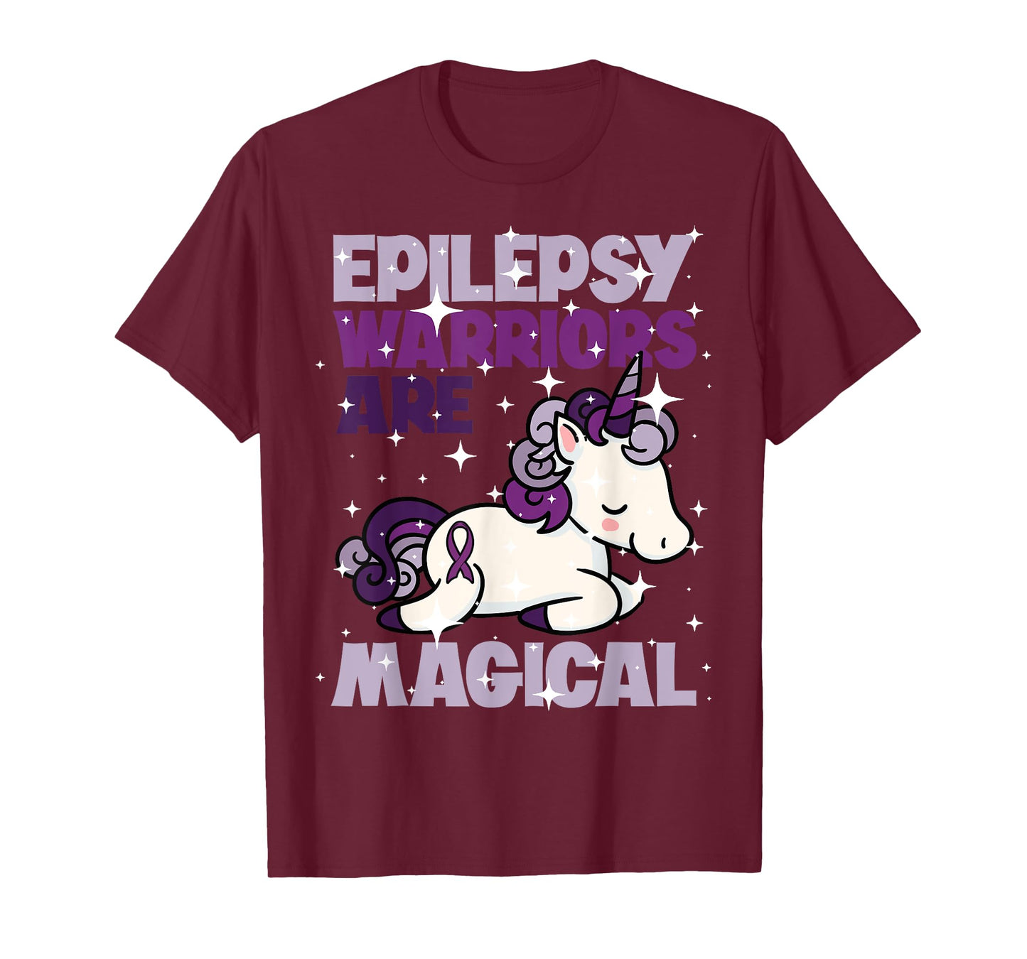 Epilepsy Warrior Epileptic Day Purple Unicorn Lover Gift T-Shirt