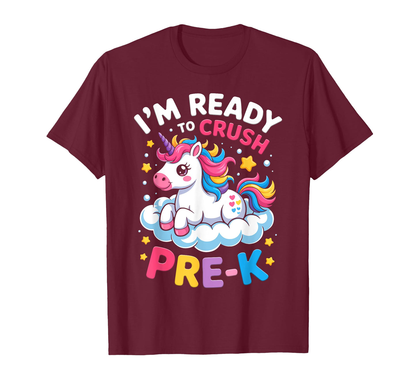 First Day of Preschool I'm Ready To Crush Pre-K Unicorn Kids T-Shirt