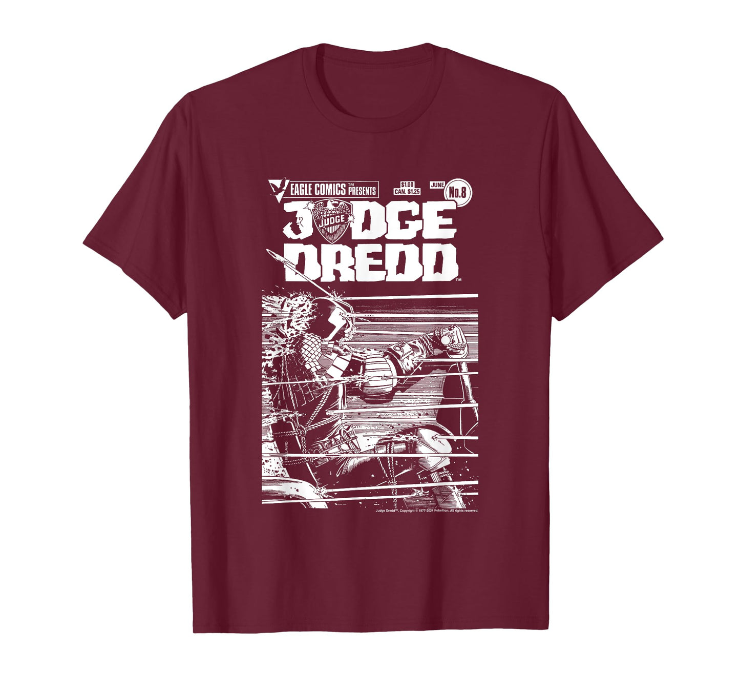 Eagle Comics Judge Dredd Lawmaster No.8 2000 AD T-Shirt