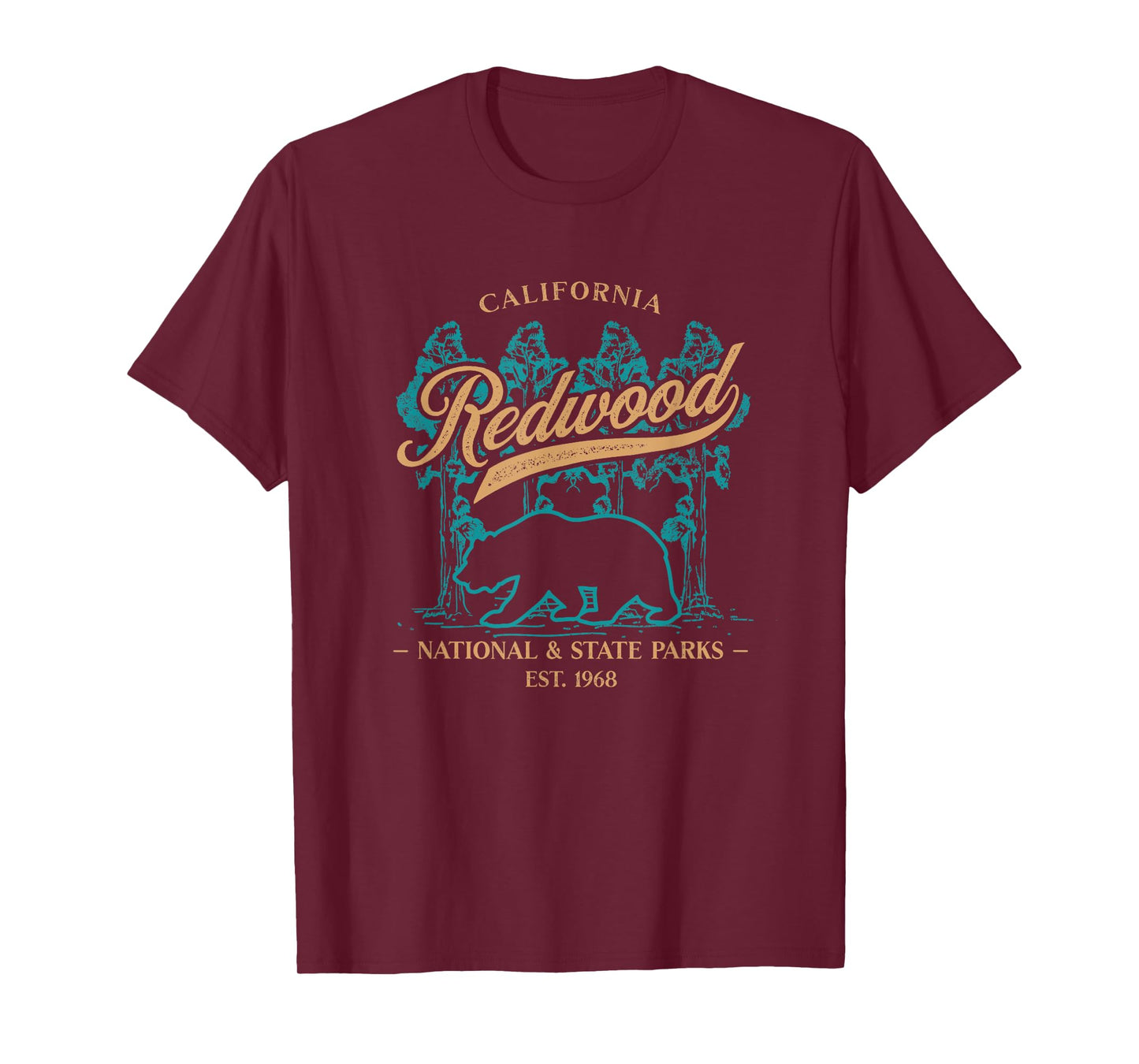 Redwood National State Parks California Coast USA Souvenir T-Shirt