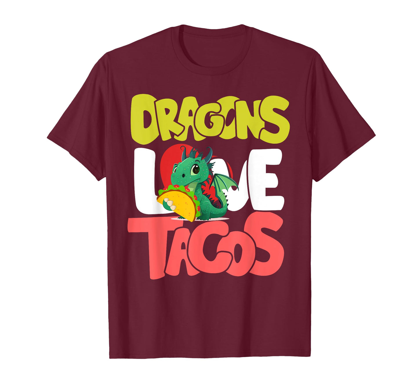 Dragons Love Tacos Shirt Adult Kids Dragon Lovers T-Shirt