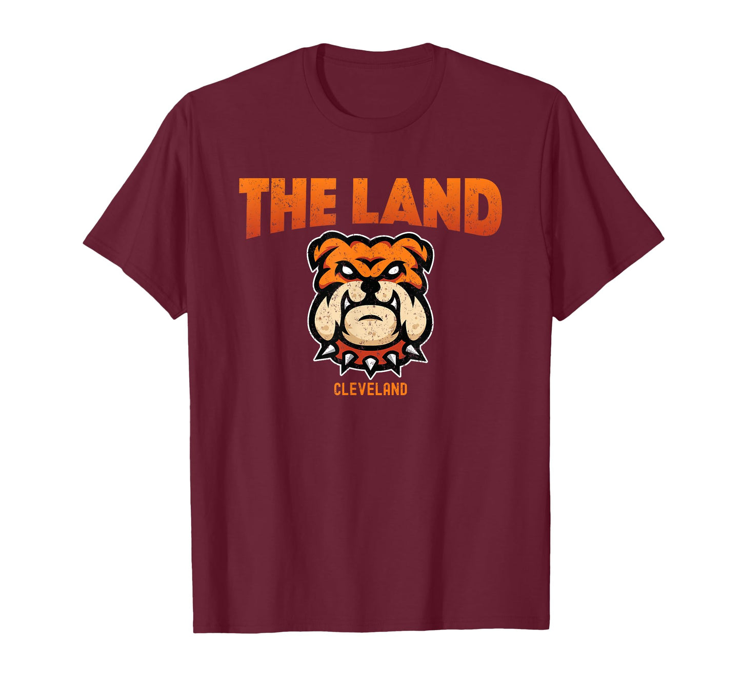 Cleveland Ohio The Land Football Dog Lover Bulldog Men Women T-Shirt