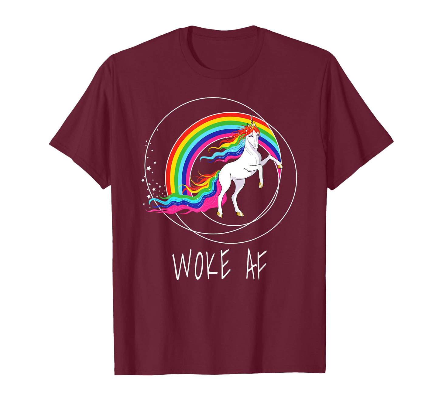 Woke AF Unicorn Spiritual Political Activist T-Shirt