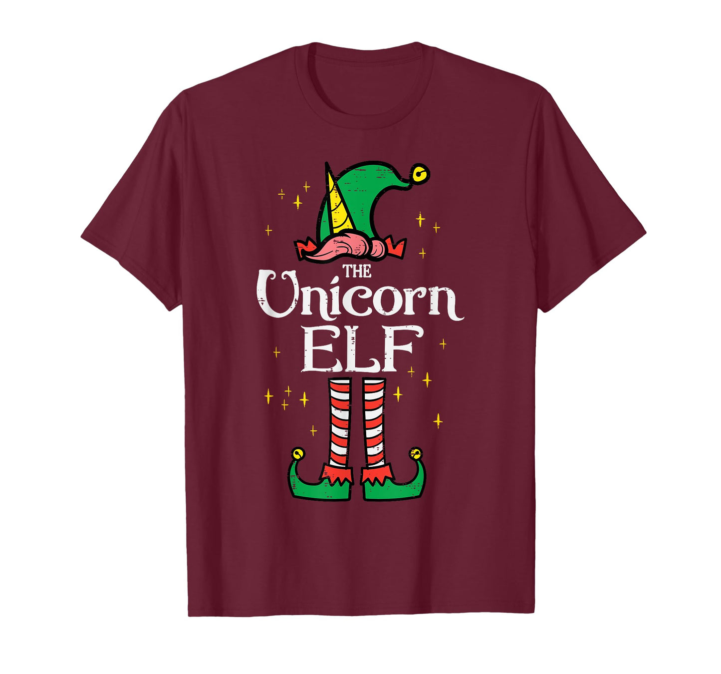 Christmas Unicorn Elf Xmas Family Match Girls Kids Toddler T-Shirt